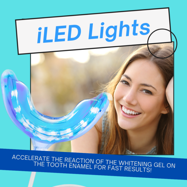 Teeth Whitening Kit with 4 Pens and iLED Light with option of Remineralization Gel - Image 8