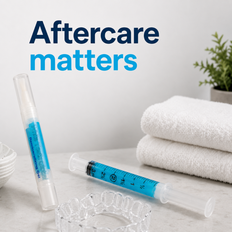 Aftercare guidance for a better whitening routine graphic
