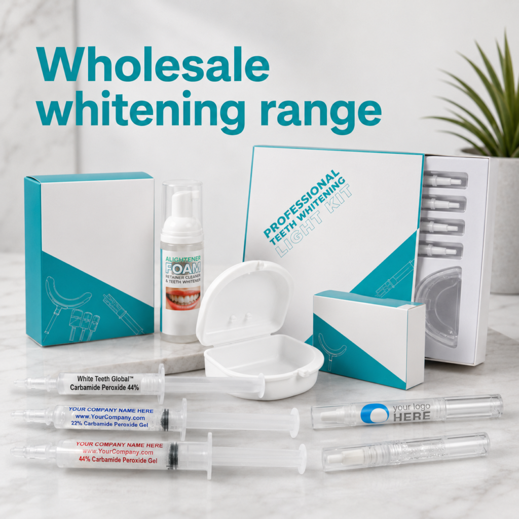 Wholesale whitening range and SKU planning graphic