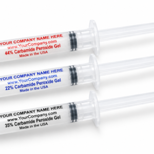 Syringes 10ml of Teeth Whitening Gel with Custom Print Option Bulk Pricing